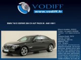 VODIFF : BMW OCCASION ALSACE : BMW 740 D XDRIVE 306 CV AUT PACK M . 6481 KM !!
