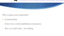 Why is Guest post important?