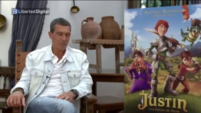 Entrevista a Antonio Banderas por la película Justin y la espada del valor