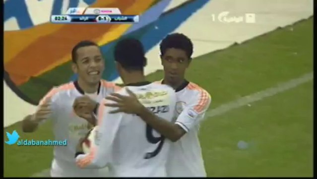 الهدف الاول للشباب على الرائد دوري عبداللطيف جميل