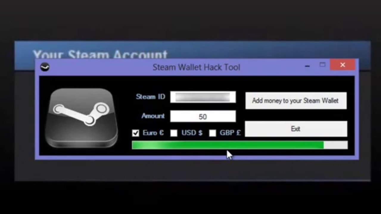 Steam Wallet Hack Tool 100 Working with proof UPDATED
