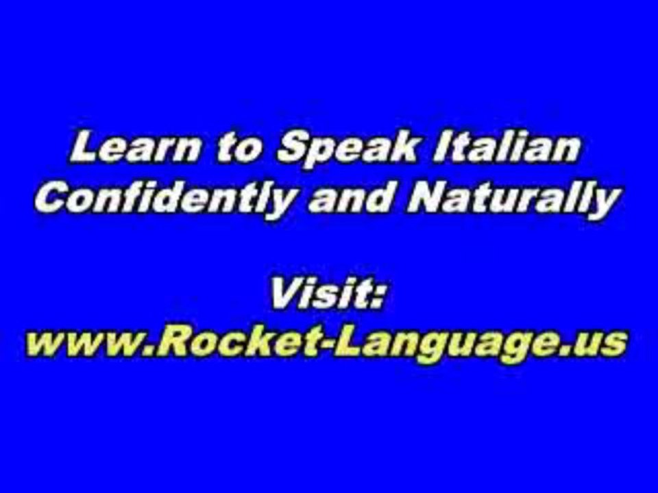 Intermediate Italian | Rocket Italian Course Learn Italian In Weeks