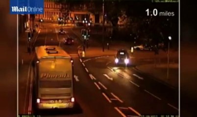 Wrong way  CCTV of Rixon driving against traffic in Bristol
