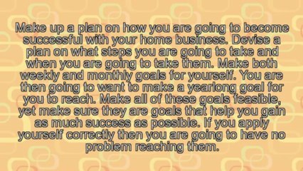Simple Steps To Home Business Success