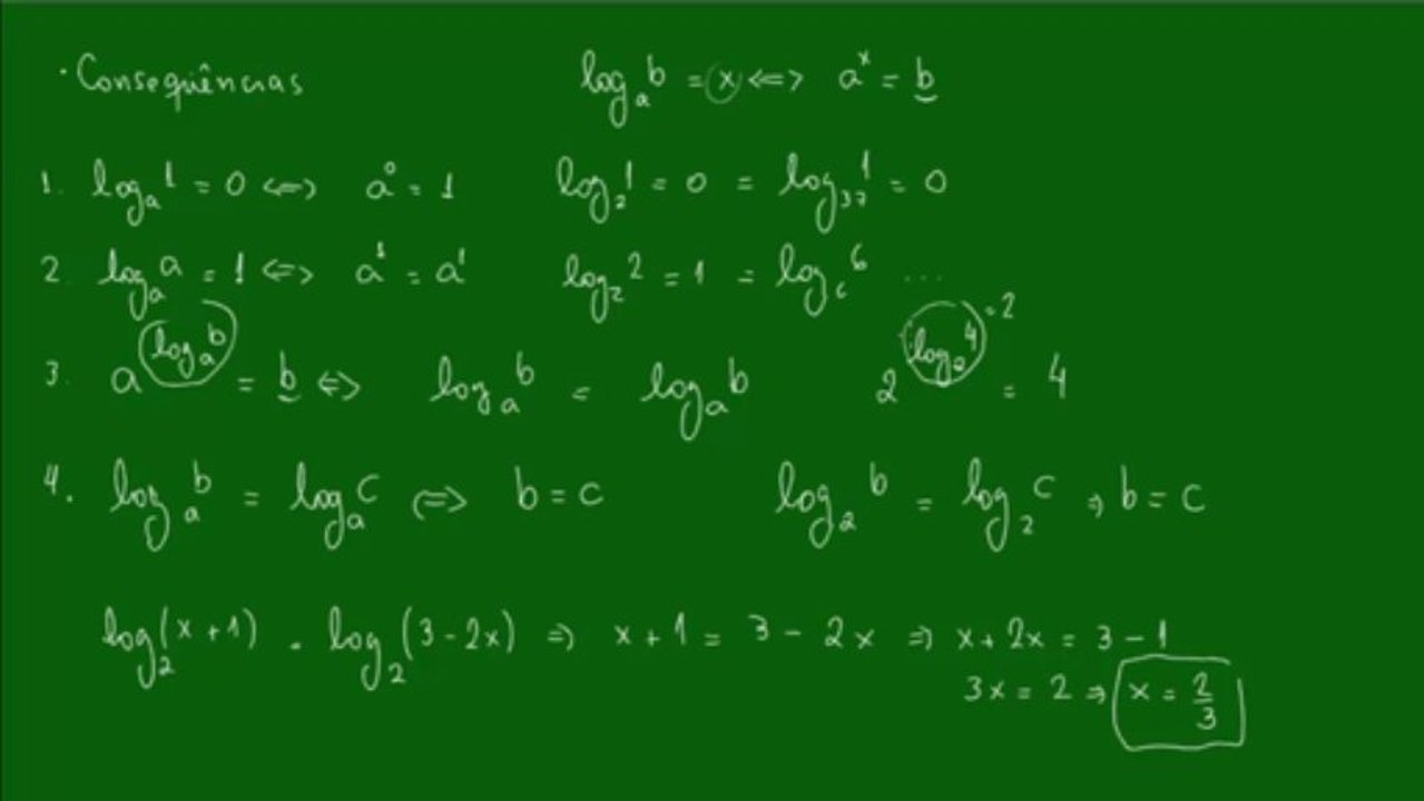 02 - Logaritmos - Conseqüências