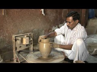 Potter presenting his skills