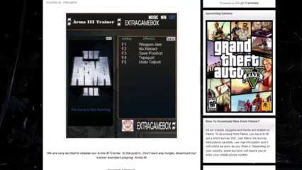 ARMA III TRAINER /CHEAT /HACK