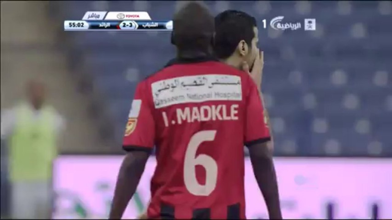 هدف الرائد الثاني مشعل العنزي في الشباب - الشباب 5-2 الرائد HD