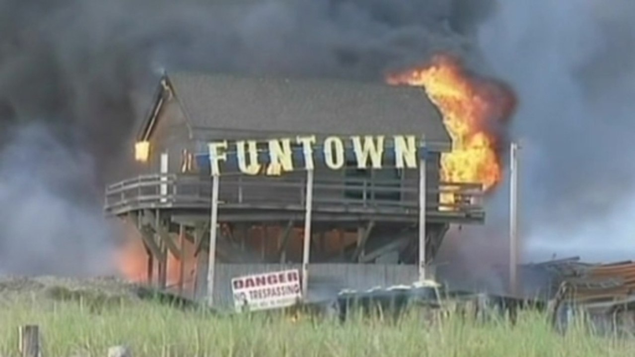Fire destroys Jersey boardwalk