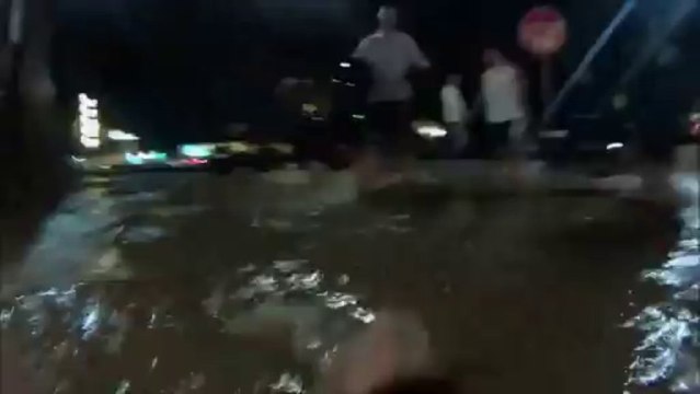 Tubing in Flooded Boulder Tunnel