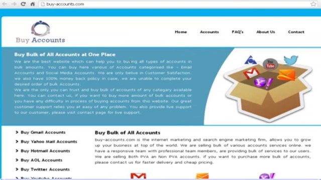 Buy hotmail accounts, aol accounts, yahoo accounts, twitter accounts,