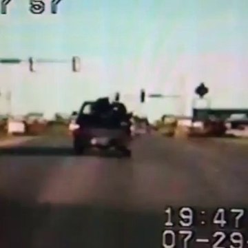 Never run from the cops... Sad day for this car driver!! Huge FAIL!!