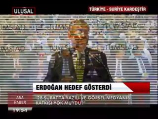 ERDOĞAN HEDEF GÖSTERDİ