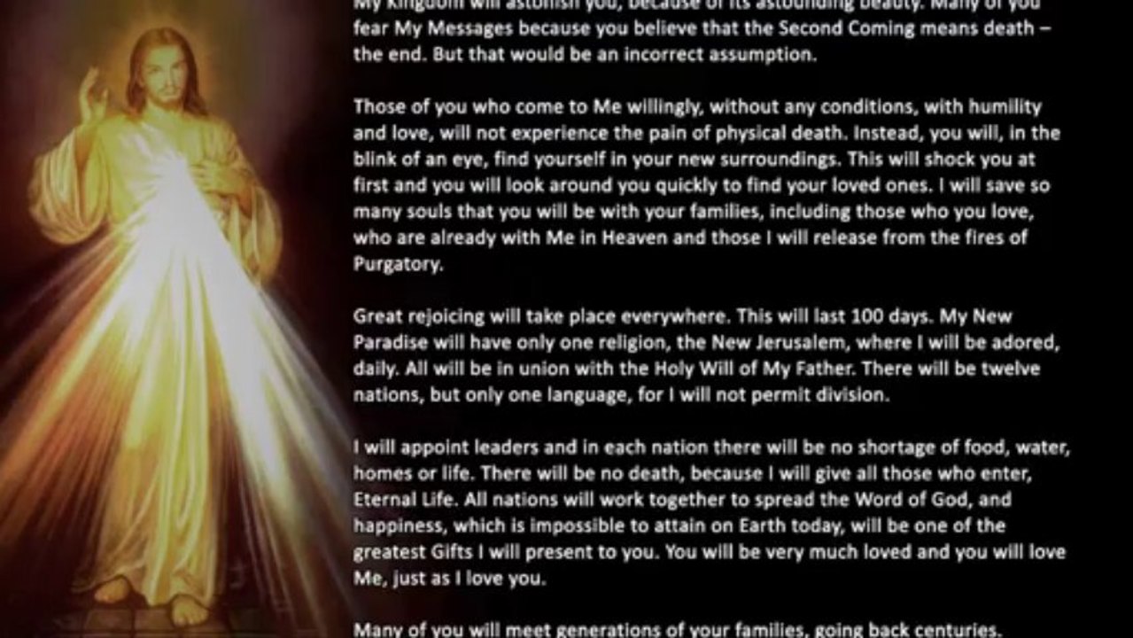 August 30th, 2013 - Great rejoicing will take place everywhere