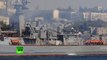 (Vídeo) El buque de guerra ruso Smetlivy zarpa hacia el Mediterráneo