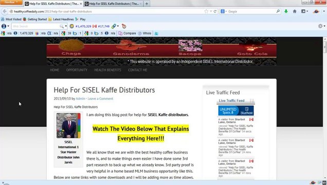 Help For SISEL Kaffe Distributors Updated 2