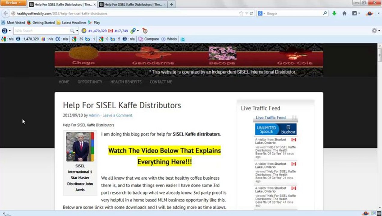 Help For SISEL Kaffe Distributors Updated 2