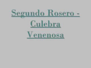 Segundo Rosero   Culebra Venenosa