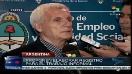 Argentina pone en marcha plan para combatir trabajo no registrado