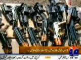 Security forces recovered heavy weapons from truck in Kohat tunnel, Weapon moving from Darra Adam Khel to Karachi