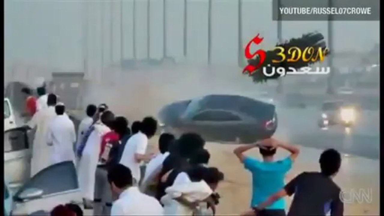 Deadly -drifting- in the desert by Arab People