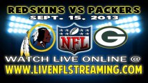 Watch Washington Redskins vs Green Bay Packers Live NFL Streaming Online