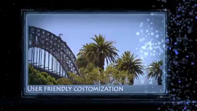 Blue Particles Displays - After Effects Template