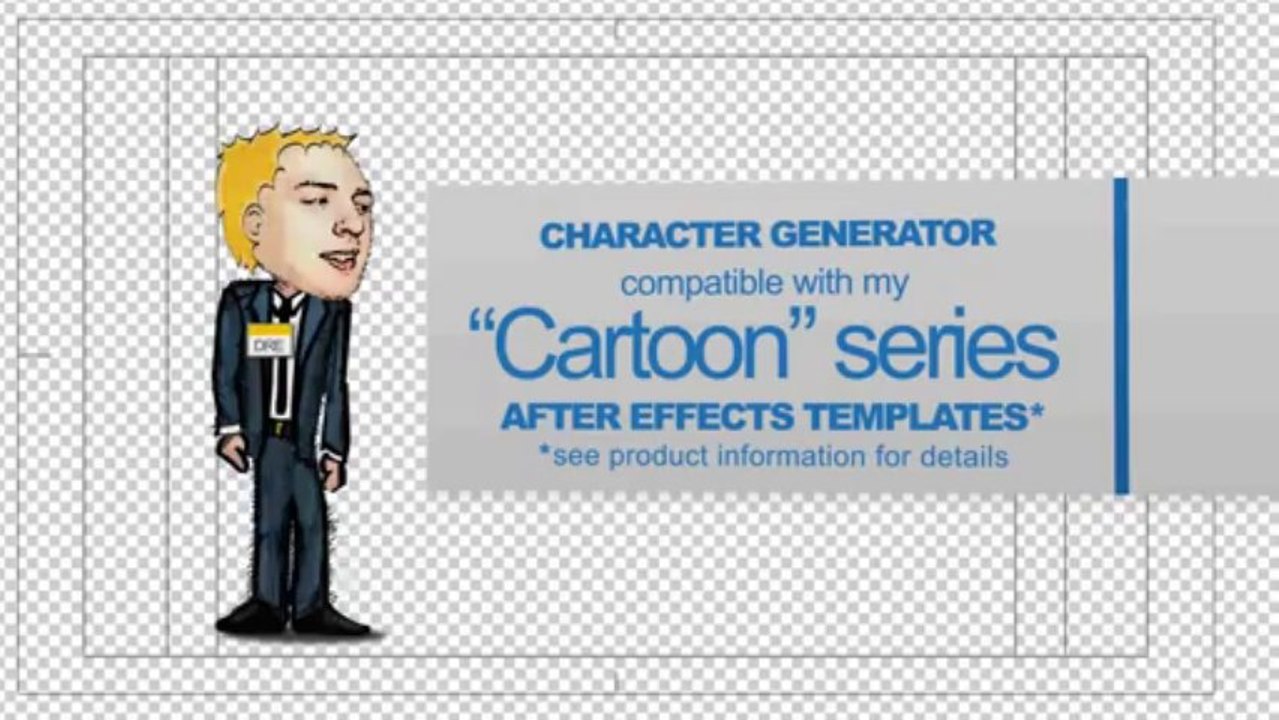 Cartoon Walk Sequence Generator - After Effects Template