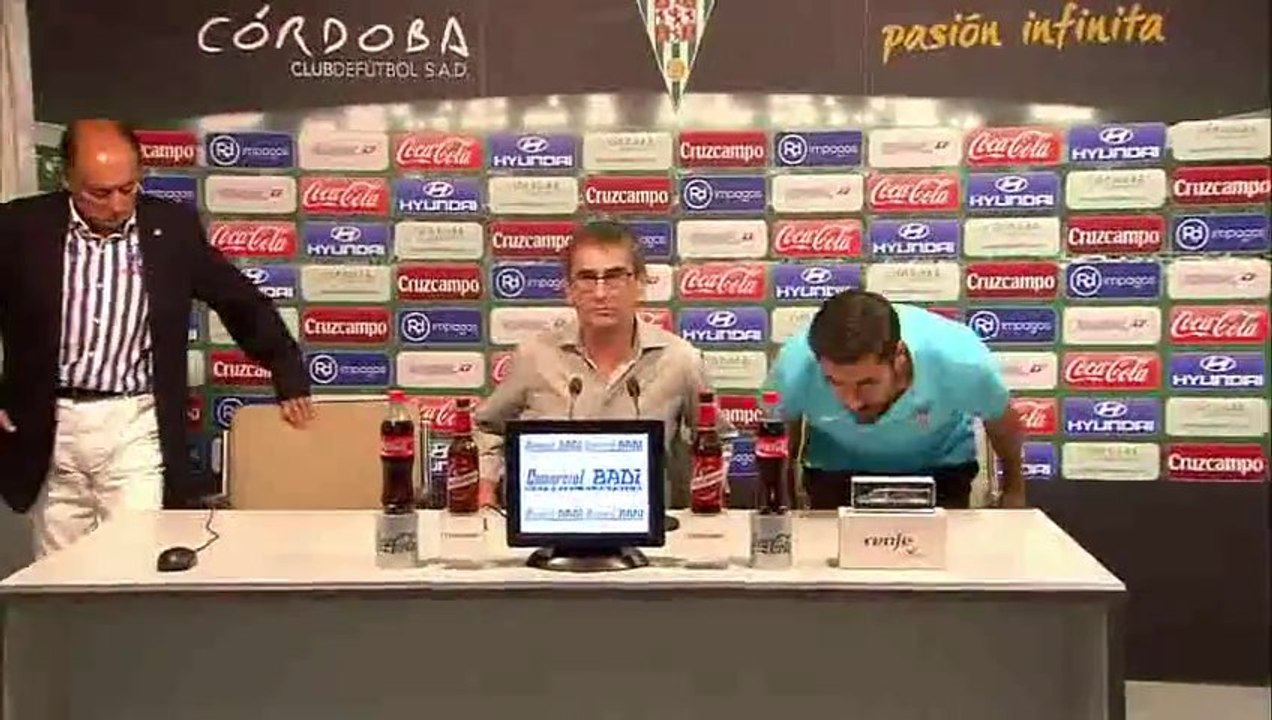 Rueda de Prensa de Vázquez tras el Córdoba  2 Deportivo de la Coruña   2