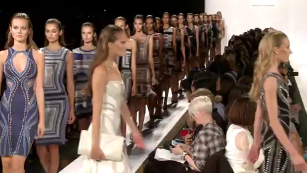NYFW Spring 2014 / Herve Leger / Bold Bandage Dresses