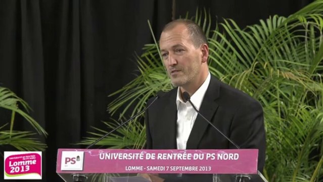 Université de rentrée du PS Nord - Discours de Roger Vicot