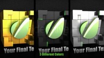 Metallic Cubes 3D Logo - After Effects Template