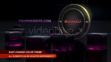 Glass Cubes - After Effects Template