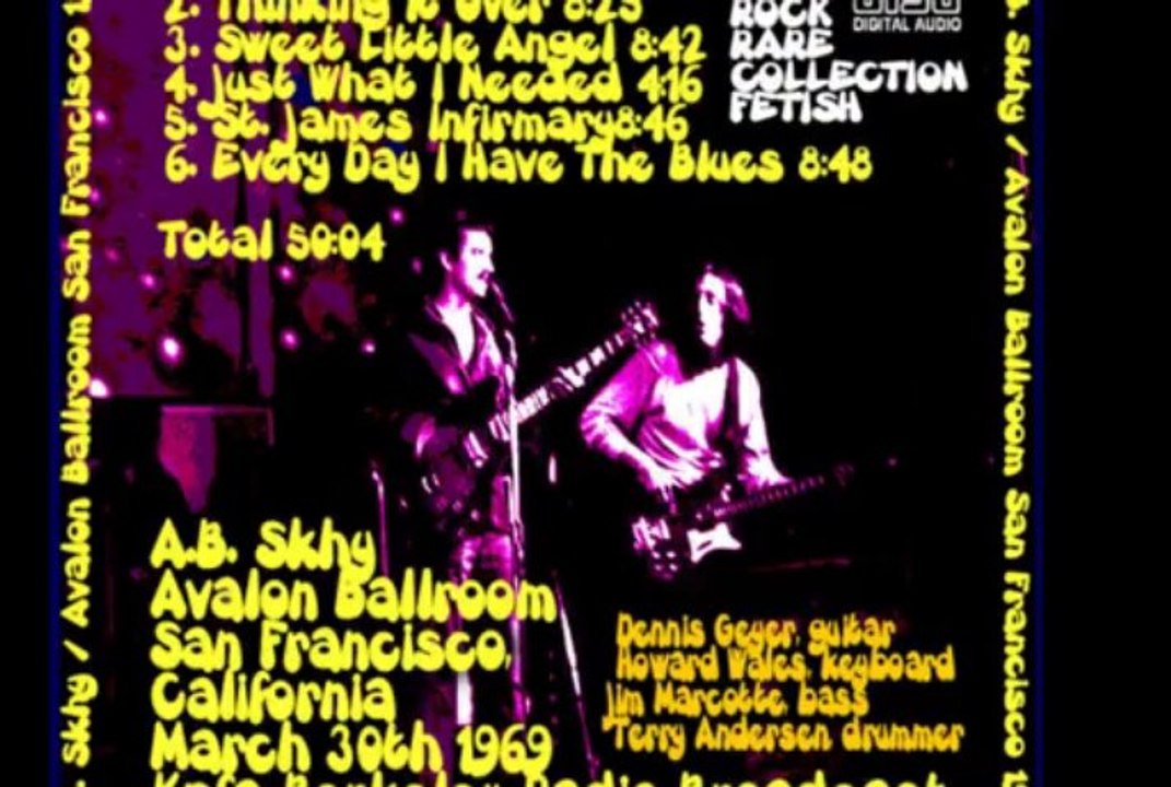 AB Skhy"Sweet Little Angel"1969 Live Avalon Ballroom US Psych Blues Rock
