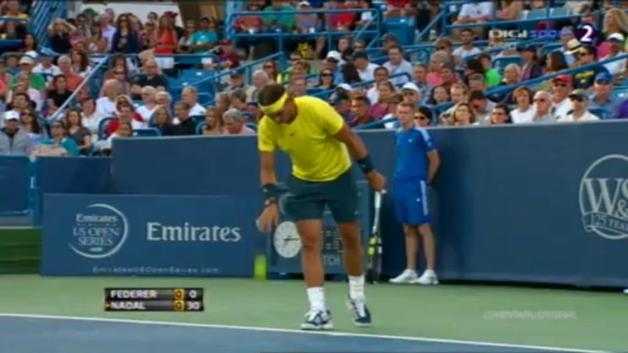 Roger Federer - Nadal (Cincinnati 2013 - Sfert) Part 1