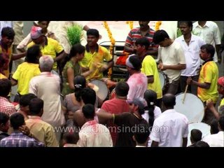 Devotion in drums, music and dance: Ganesh Visarjan in Mumbai