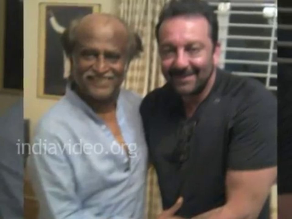 Rajinikanth with Sanjay Dutt