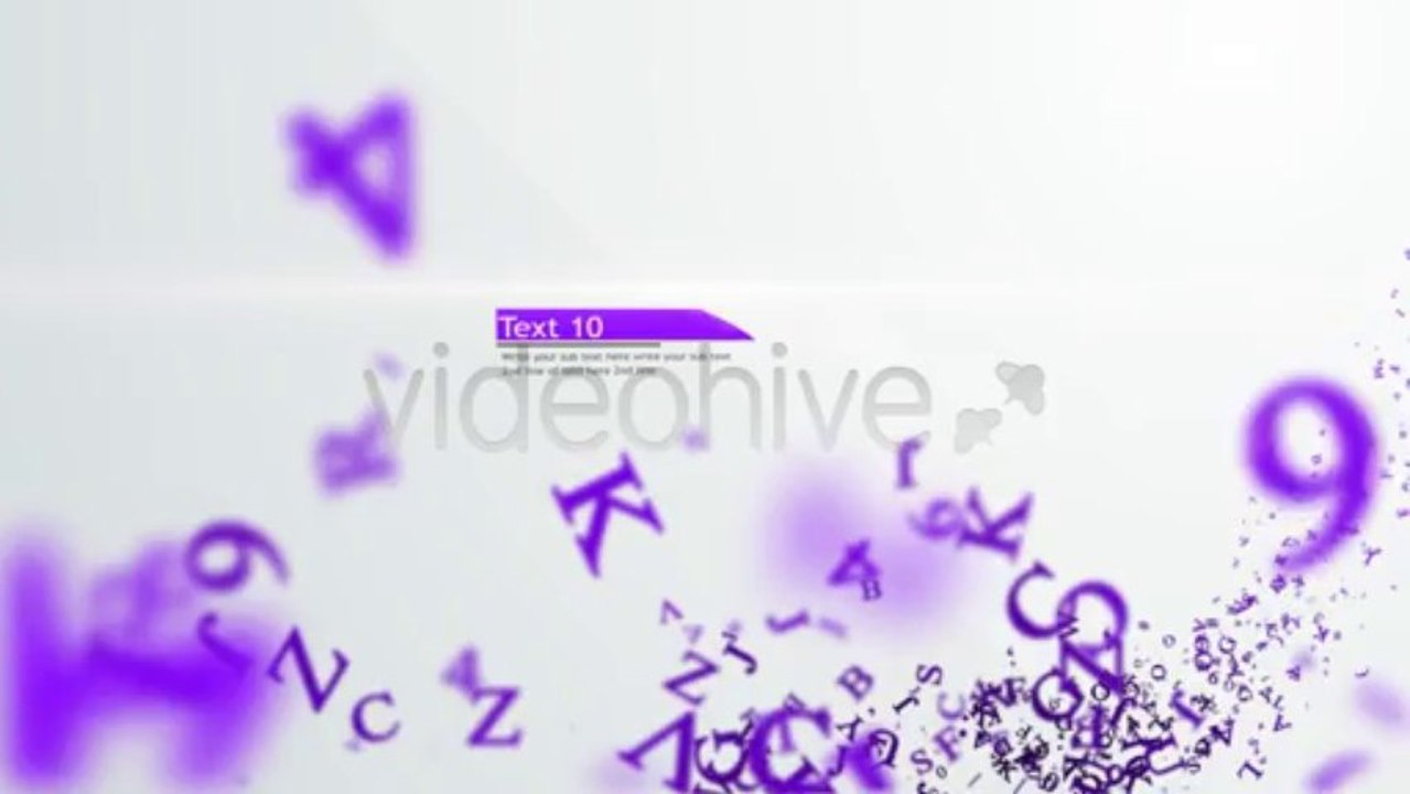 Clean Particle Text Title - After Effects Template