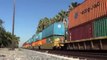 RARE!!! CNW C44-9W #6722 LEADING A STACK TRAIN FROM LONG BEACH!!!