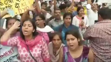 Celebrations in India after rape and murder case death...