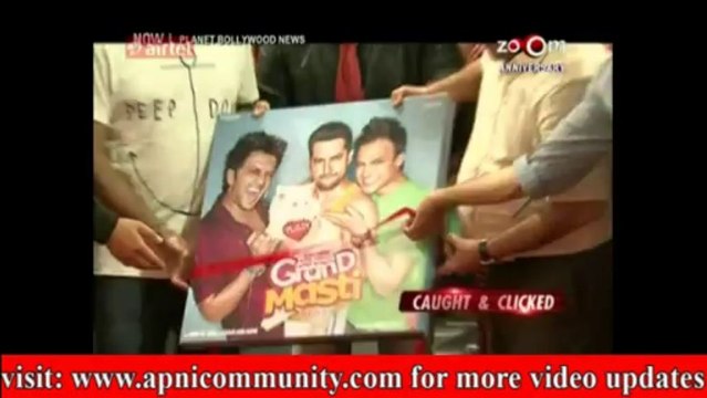 'Grand Masti' ki Screenig Par Vivek Oberoi ki Masti-Special Report-14 Sep 2013