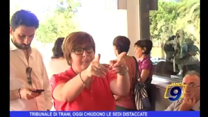 Tribunale di Trani, oggi chiudono le sedi distaccate
