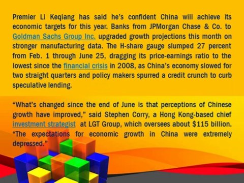 Cruse and Associates on Chinese Shares in Hong Kong Rise