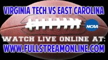 Watch Virginia Tech vs East Carolina Live NCAA College Football Streaming Online