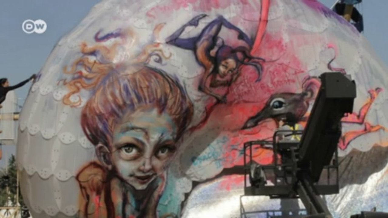 Das deutsche Graffiti-Duo Herakut | Euromaxx - Atelier Straße