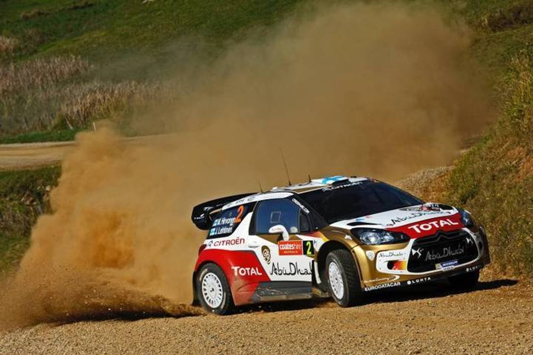 Mikko Hirvonen surfe vers le podium au Rallye d'Australie - Citroën WRC 2013