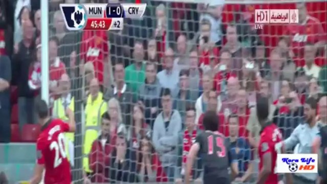 اهداف مباراة مانشستر يونايتد وكريستال بالاس 2-0 __ 14-9-2013 __ فارس عوض