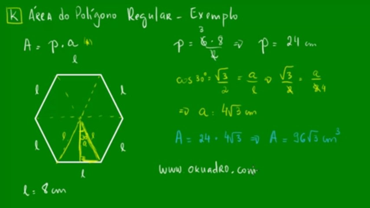 16 - Área do polígono regular - Exemplo