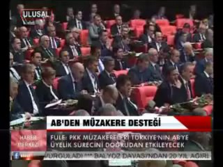 AB'DEN MÜZAKERE DESTEĞİ