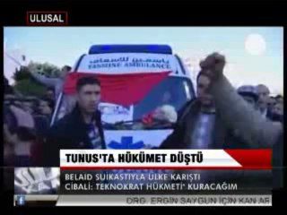 TUNUS'TA HÜKÜMET DÜŞTÜ